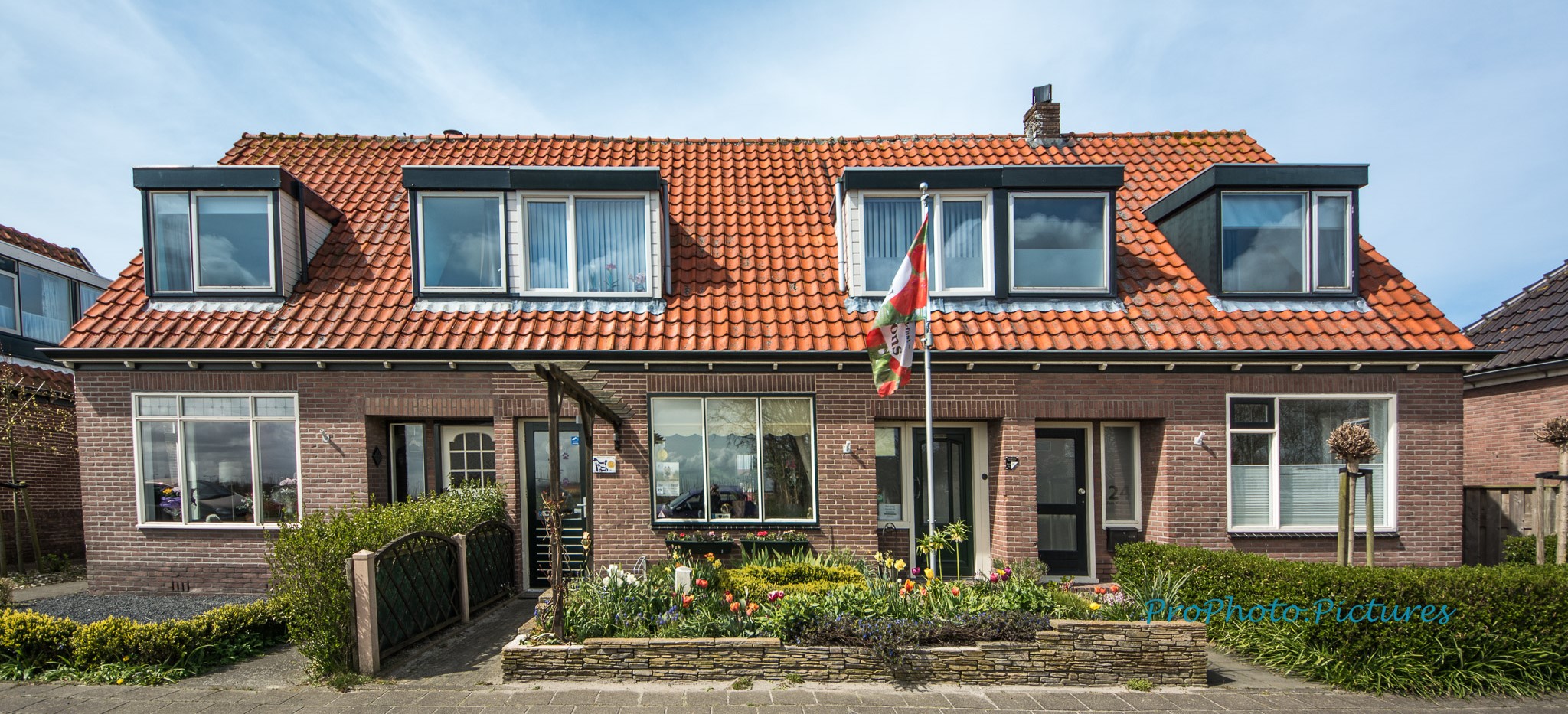 vooraanzicht van ons huis